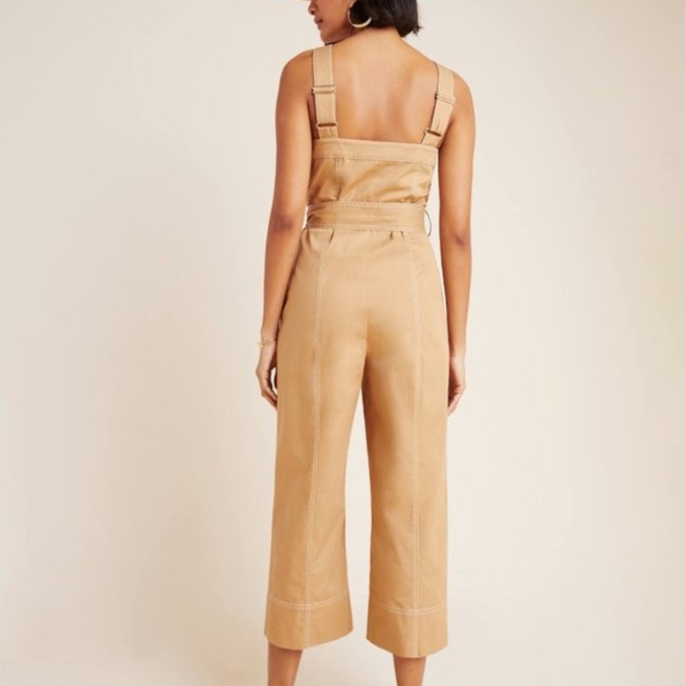 Anthropologie Mischa Contrast-Stitched Jumpsuit , Current Air , small